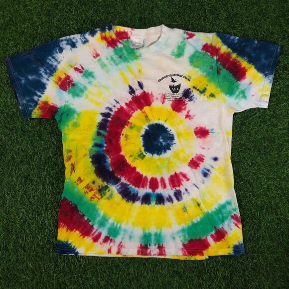 other Other - Vintage y2k Rainbow Tie-Dye colour your spectrum Graphic Tee